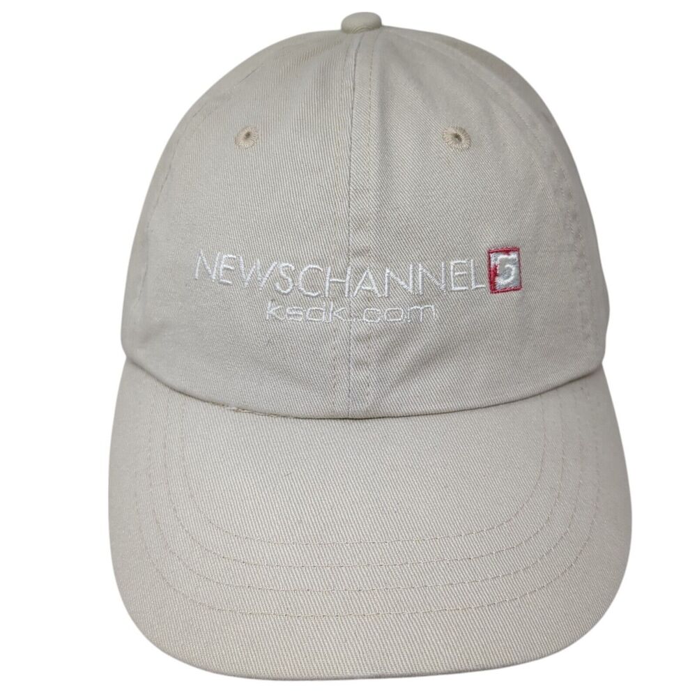 News Channel ksdk.com Slideback Hat Tan One Size Adjustable Embroidered Vitronic